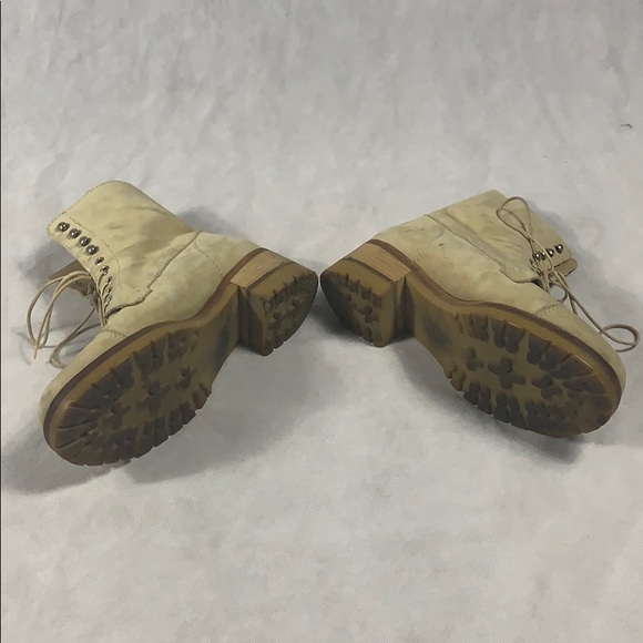 Espace Lace-Up Suede Leather Combat Boots Size 10B - Picture 3 of 5